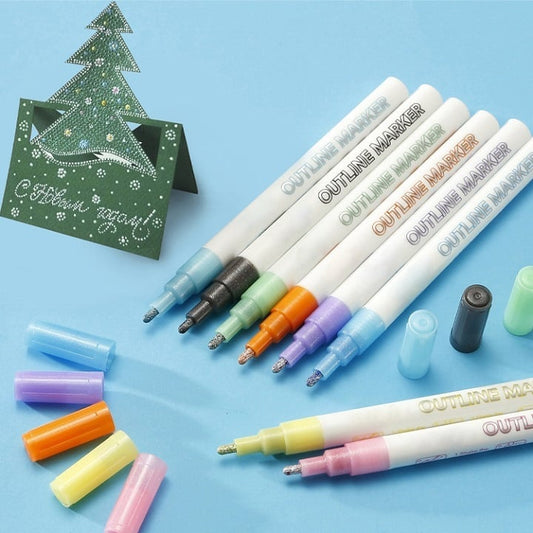 🔥BIG SALE - 49% OFF🔥 Terrain-hill Outline Marker Set (8 Colors)